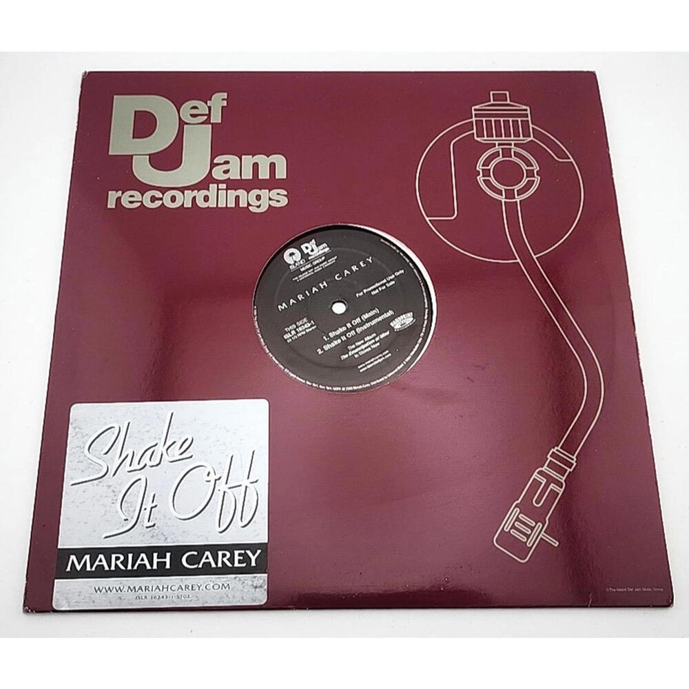 Rare! Mariah Carey – Shake It Off – 12" DJ Promo Vinyl 2005 Def Jam –R&B Hip Hop